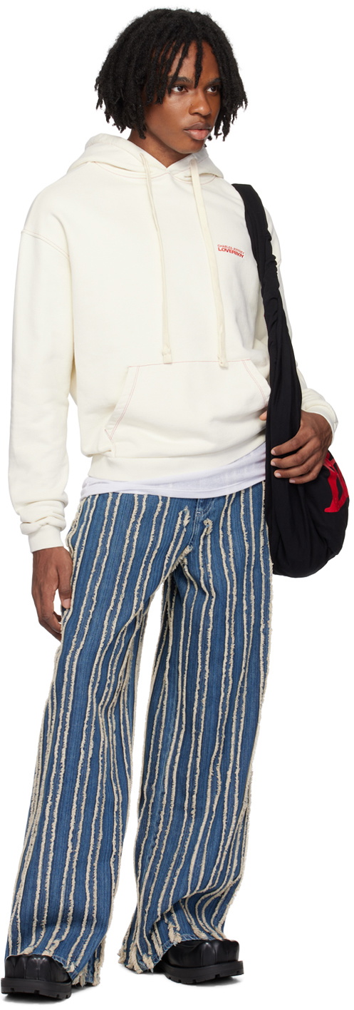 Charles Jeffrey LOVERBOY Off-White Printed Hoodie