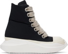 Rick Owens DRKSHDW Black Porterville Jumbo Laced Abstract Sneakers