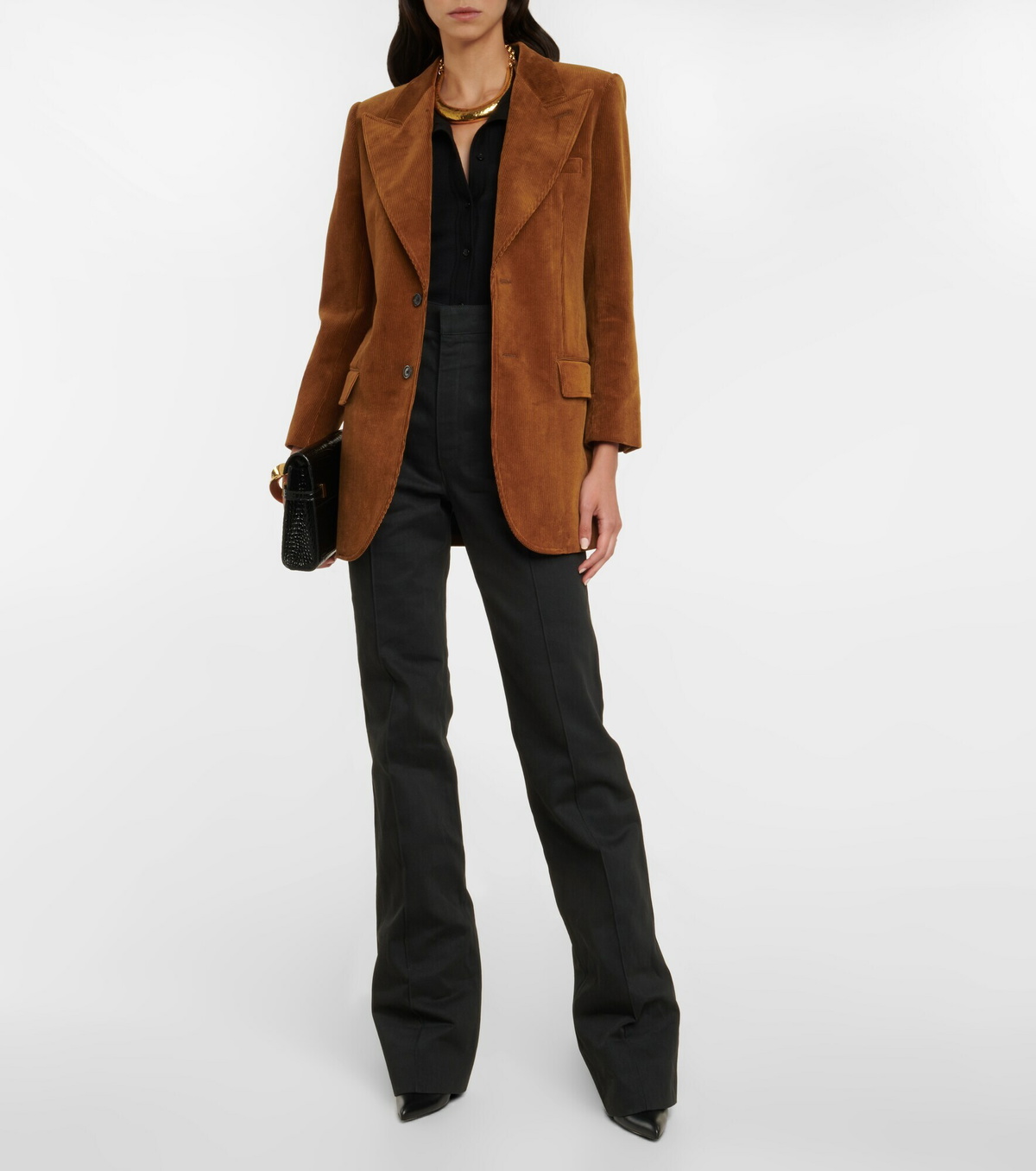 【送料&関税込】Saint Laurent Veste Classique Col Blazer Thumbnail-517740Y404W1000_A.