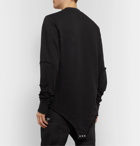 Rick Owens - Champion Logo-Embroidered Loopback Cotton-Blend Jersey Sweatshirt - Black