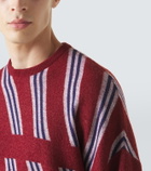 Giorgio Armani Striped wool, cashmere, and silk sweater