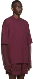 Dries Van Noten Burgundy Layer T-Shirt