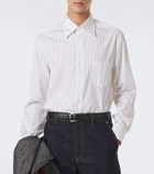 Brunello Cucinelli Pinstriped cotton poplin shirt