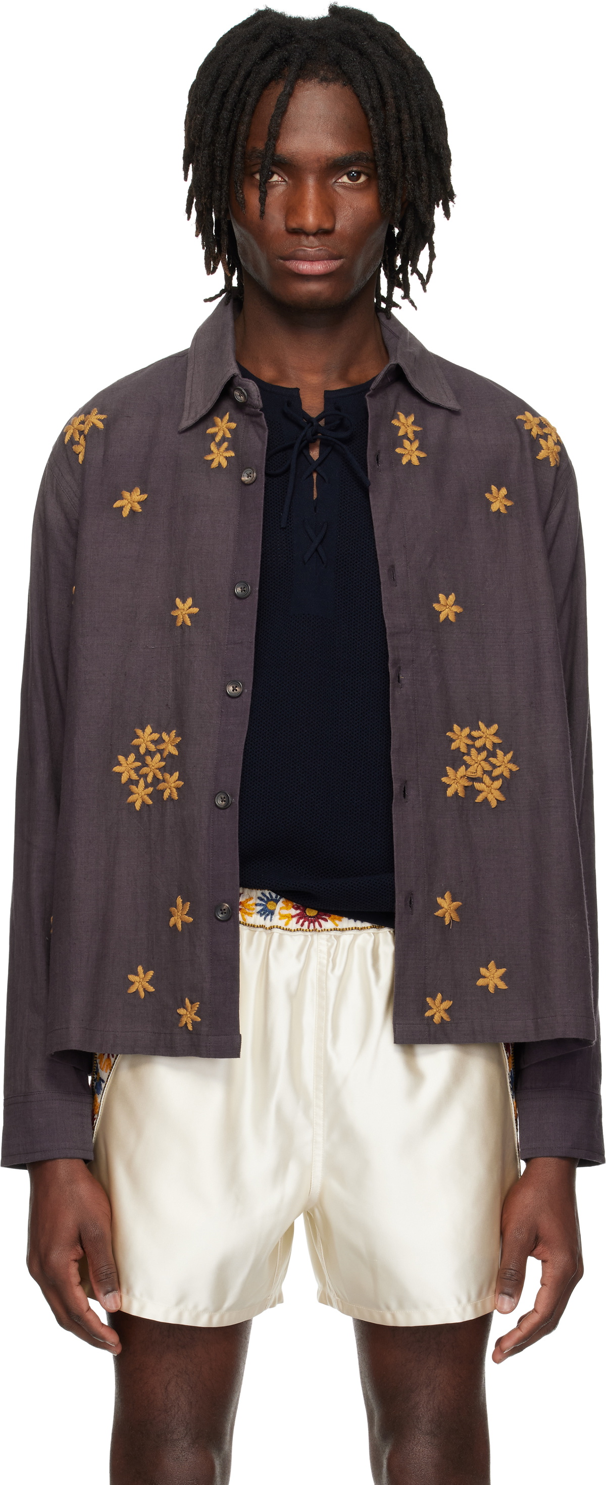 Kartik Research Purple Box Shirt Kartik Research