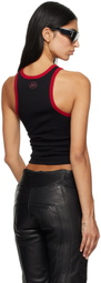 Mowalola Black 'Mowalola Forever' Tank Top