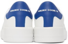 Golden Goose White & Blue Purestar Sneakers