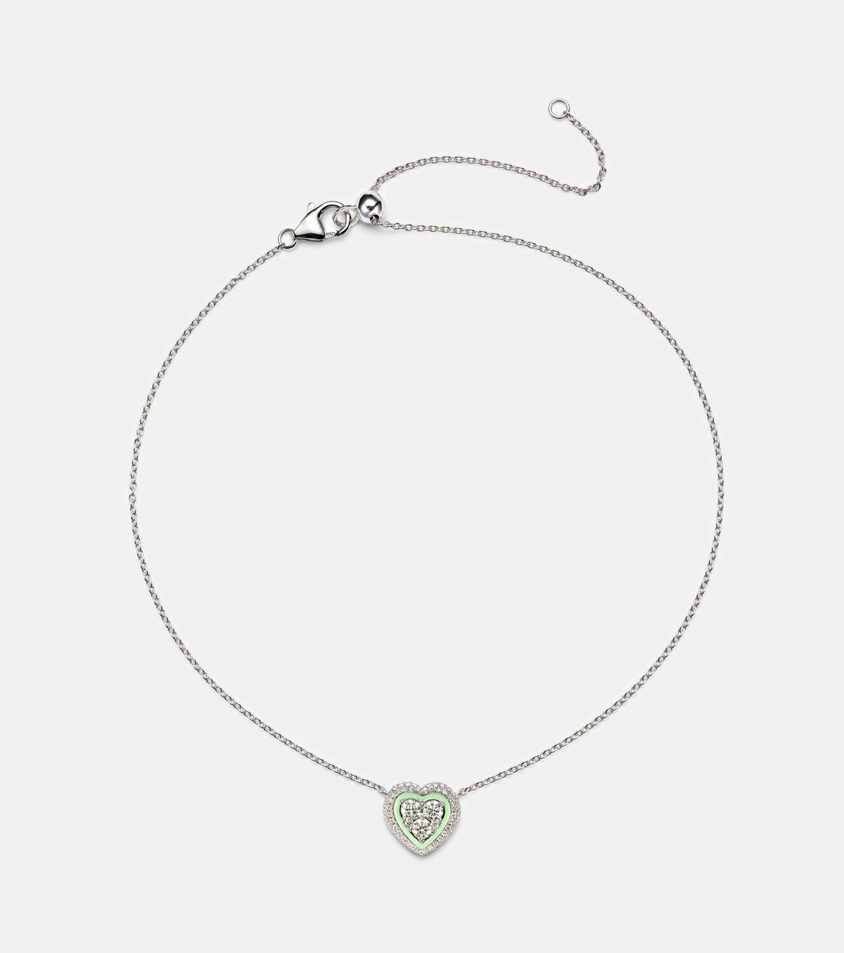 Kamyen 18kt white gold necklace with diamonds