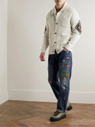 Pendleton - Shawl-Collar Cotton-Jacquard Cardigan - Neutrals