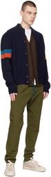 PS by Paul Smith Green Drawstring Trousers