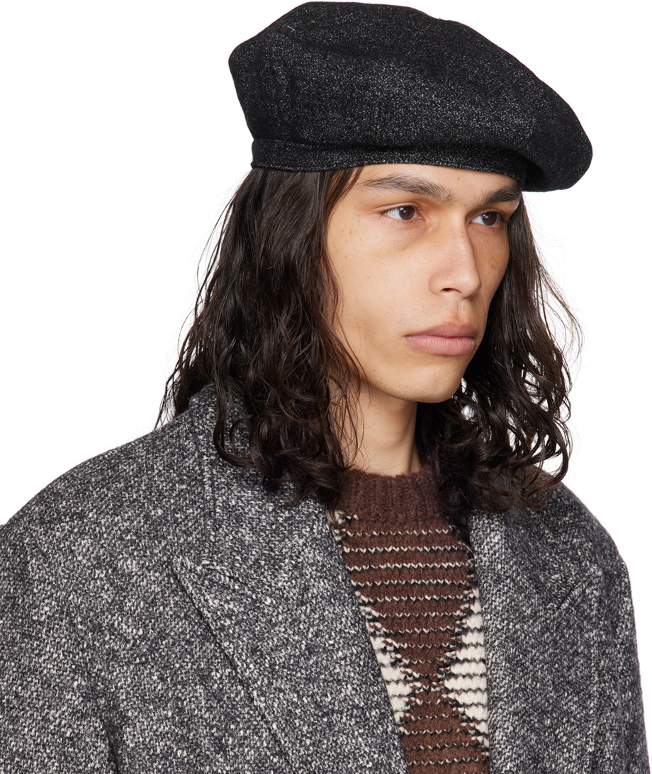 AFTER PRAY Gray Paneled Beret