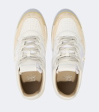 Christian Louboutin Bsktball 1 Retro suede and leather sneakers
