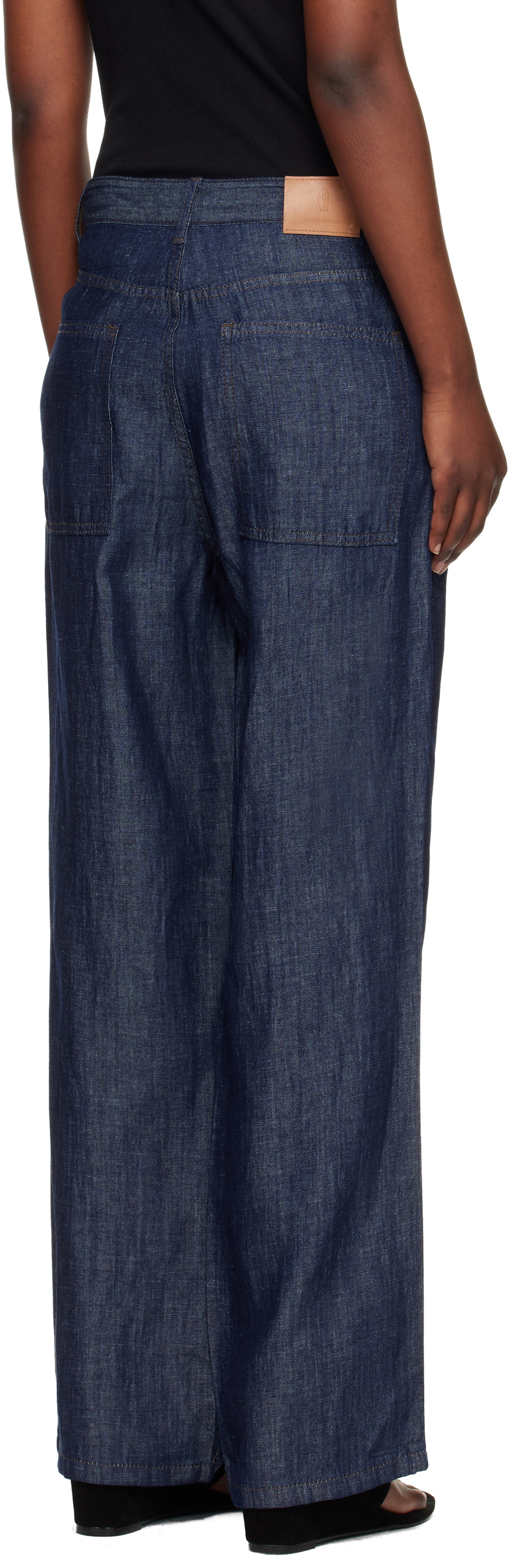 LE17SEPTEMBRE Navy Straight Denim Jeans