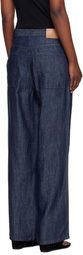 LE17SEPTEMBRE Navy Straight Denim Jeans