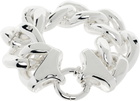 ANINE BING Silver Chunky Chain Bracelet