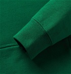 iggy - Printed Fleece-Back Cotton-Blend Jersey Hoodie - Green