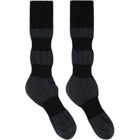 Homme Plisse Issey Miyake Grey and Black Panelled Socks