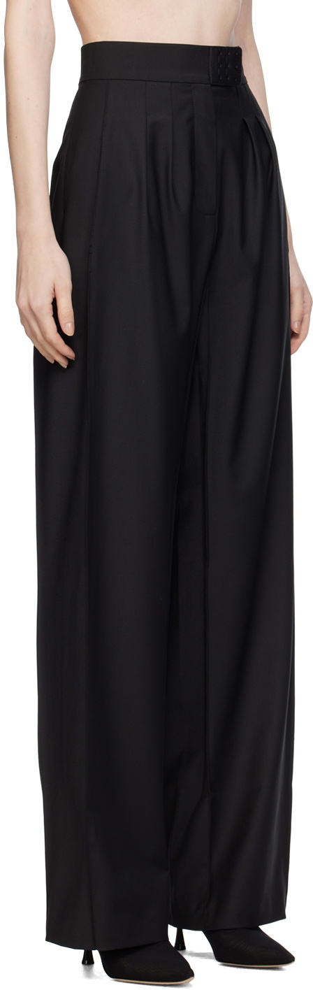 BEVZA Black Square Trousers