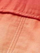 Isabel Marant - Kisteyd Padded Ombré Cotton and Linen-Blend Jacket - Orange