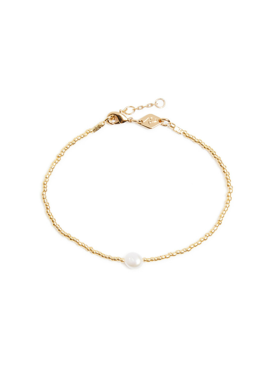 Anni LU Pearly 18kt Gold-plated Beaded Bracelet - Pearl - One Size