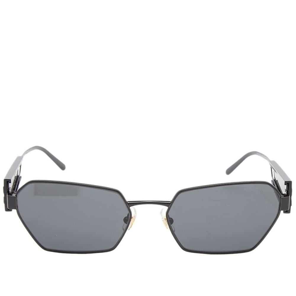 Miu Miu Eyewear Women's 53WS Sunglasses in Black/Dark Grey Miu Miu