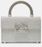 Roger Vivier Jewel Efflorescence Mini glitter tote bag