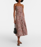 Proenza Schouler White Label Maisy printed cotton-blend tube top
