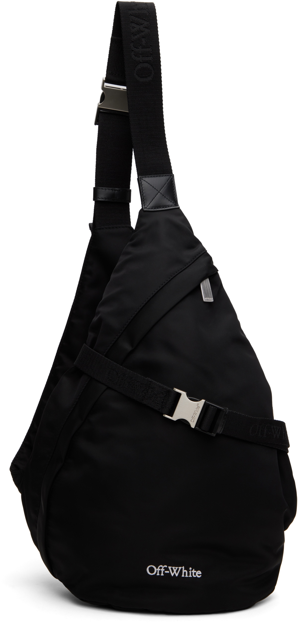 Off-White Black Nylon Outdoor Slingbag Backpack