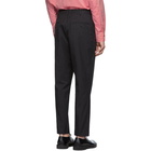 Comme des Garcons Homme Black Cotton Trousers