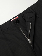 KENZO - Logo-Appliquéd Straight-Leg Cotton-Ripstop Cargo Trousers - Black