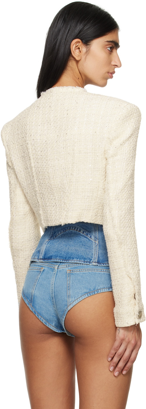 GCDS Off-White Cropped Jacket