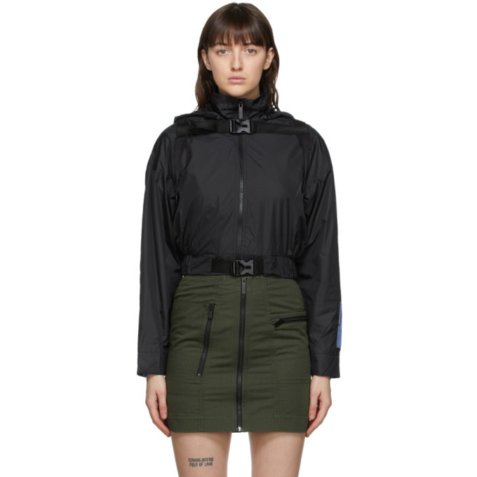 Photo: MCQ Black Detachable Hood Jacket