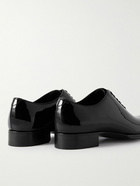 TOM FORD - Elkan Whole-Cut Patent-Leather Oxford Shoes - Black