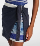 SIR Breeze printed mesh minidress