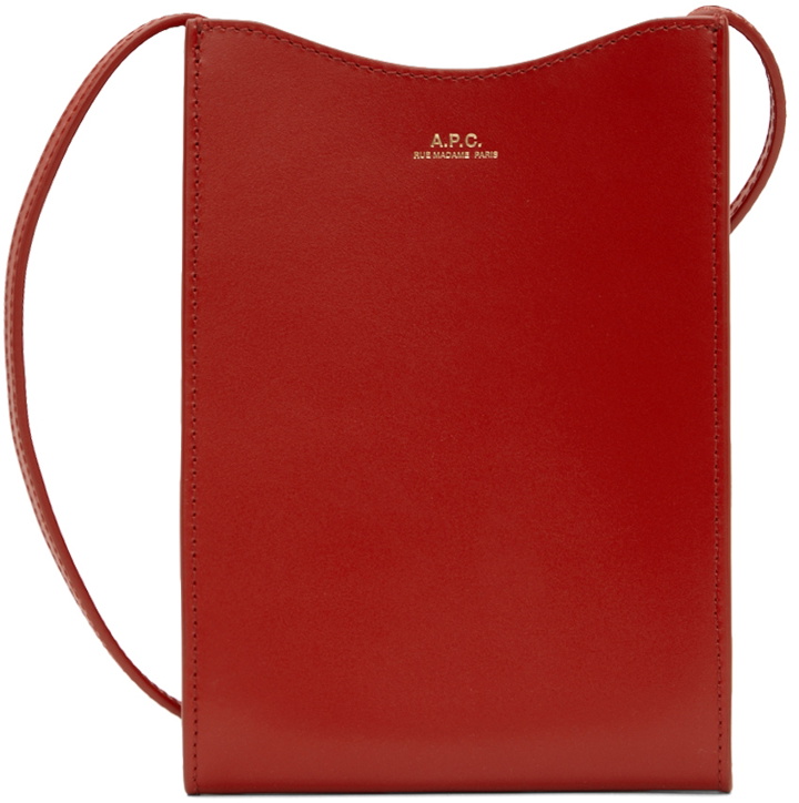 Photo: A.P.C. Red Jamie Neck Pouch