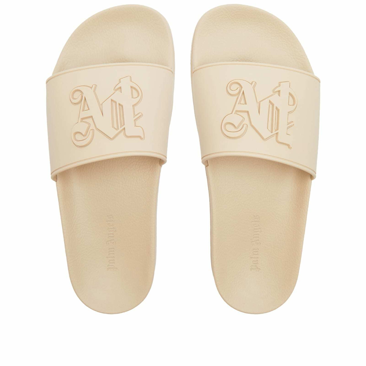 Palm Angels Women's Monogram Logo Pool Slider in Beige