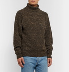 The Row - Asher Mélange Camel Hair-Blend Rollneck Sweater - Brown