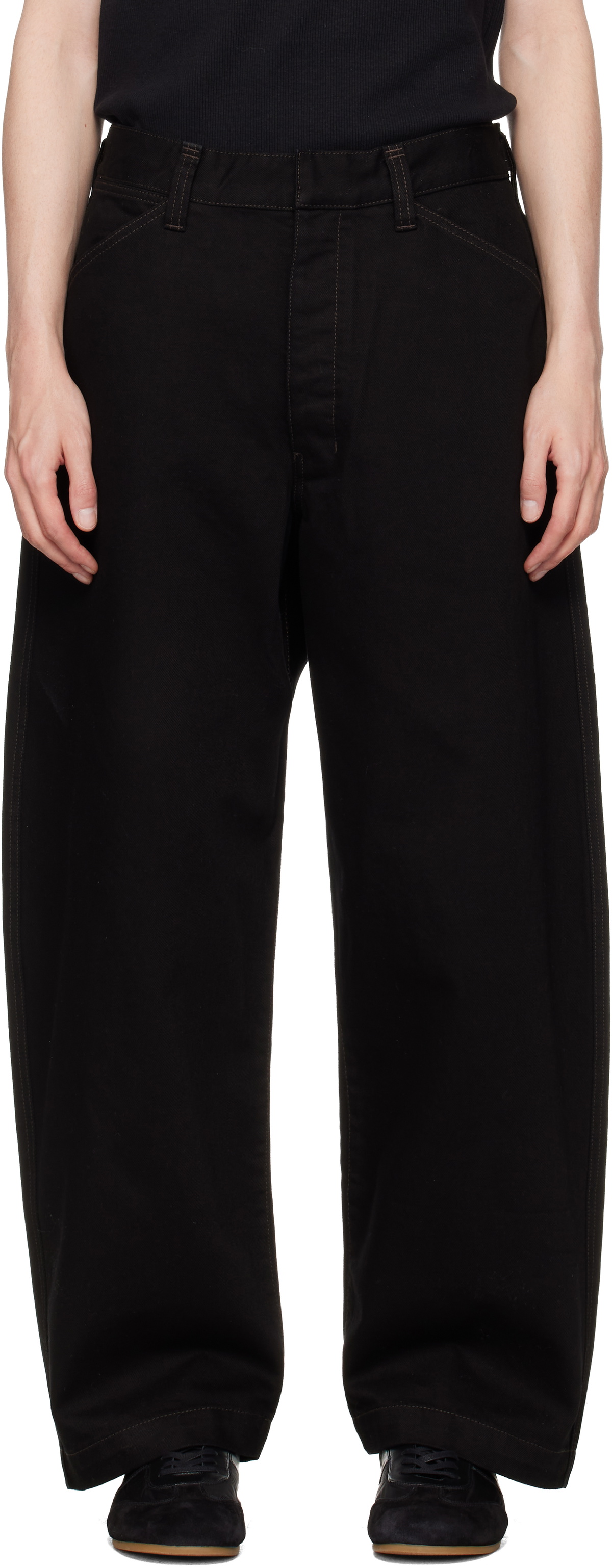 LEMAIRE Black 3D Trousers Lemaire