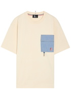 Moncler Grenoble Denim-pocket Logo Cotton T-shirt White