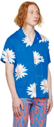 Double Rainbouu Blue Tropical Shirt