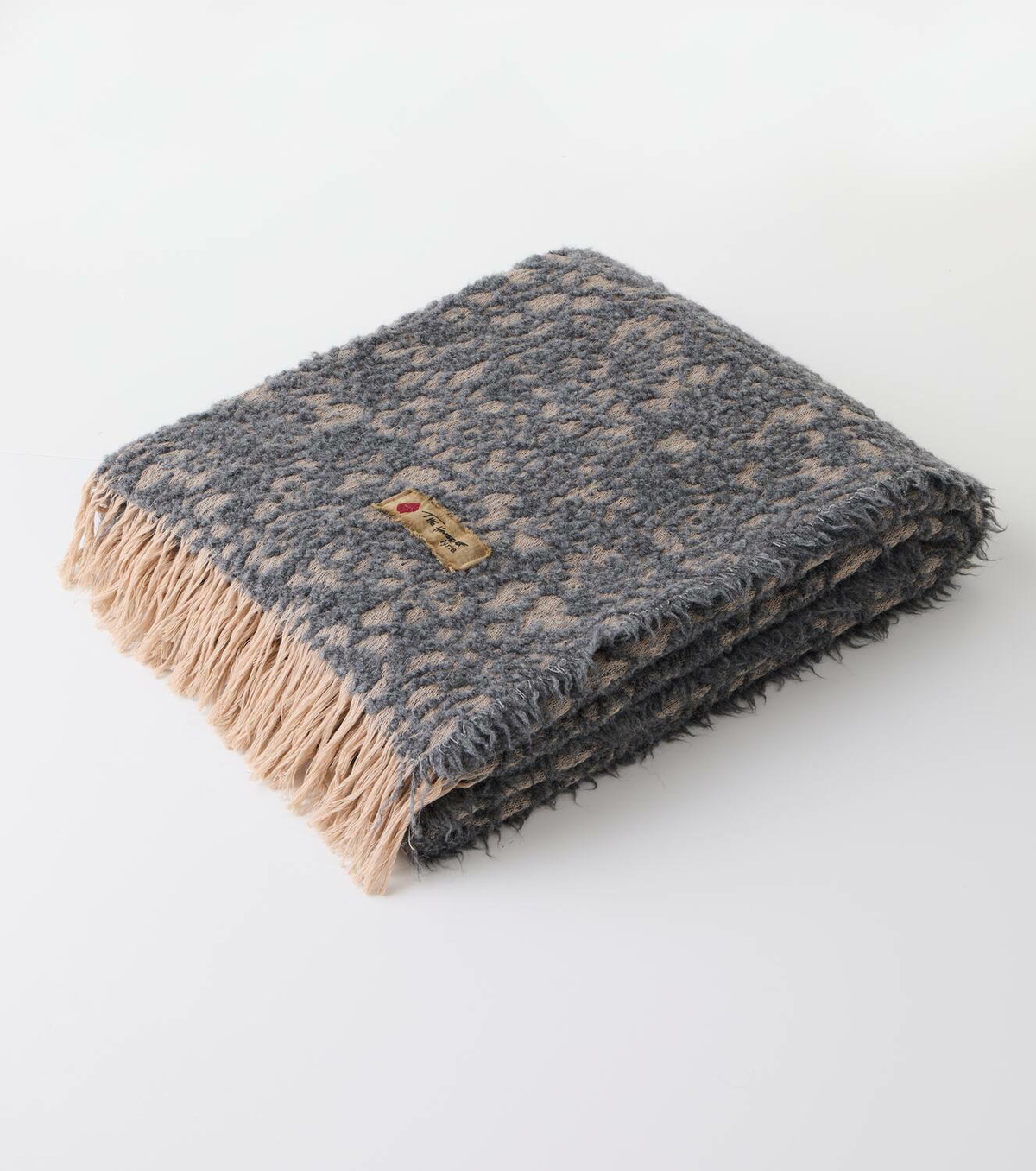 The House of Lyria Malghe wool and cotton-blend throw
