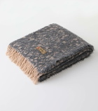 The House of Lyria Malghe wool and cotton-blend throw
