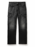 Givenchy - Wide-Leg Panelled Cargo Jeans - Black