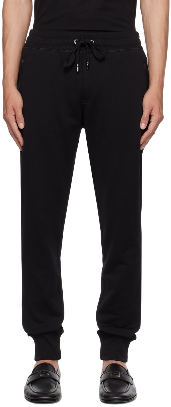 Dolce & Gabbana Black Drawstring Lounge Pants Dolce & Gabbana