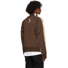 mastermind WORLD Brown and Beige Side Line Track Jacket