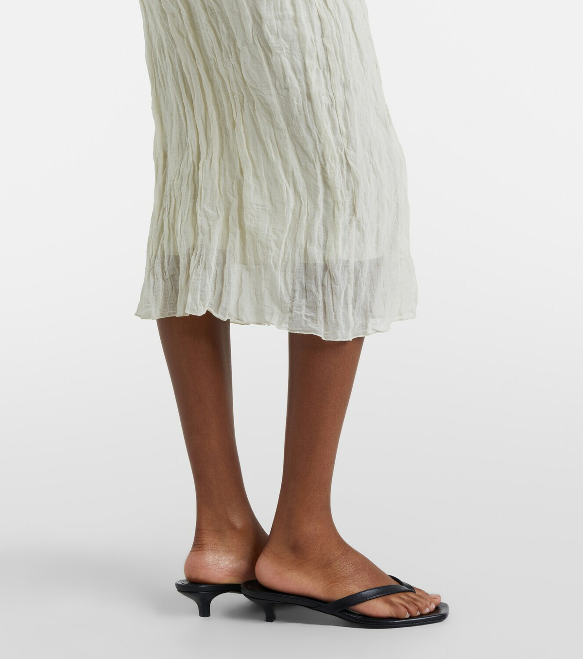 Róhe Cotton-blend midi skirt