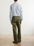 Drake's - Straight-Leg Cotton-Blend Cargo Trousers - Green