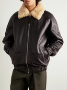 Jacquemus - Le Bombardier Oversized Shearling Bomber Jacket - Brown
