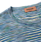 Missoni - Space-Dyed Cotton-Jersey T-Shirt - Blue