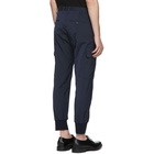 Neil Barrett Navy Rib Cuff Cargo Pants