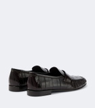 The Row Soft eel leather loafers